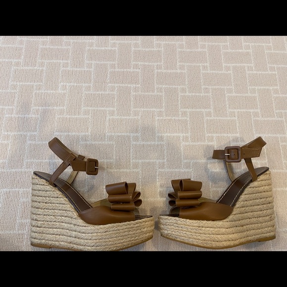 Brown VALENTINO espadrilles with bow/rock stud - Picture 4 of 4